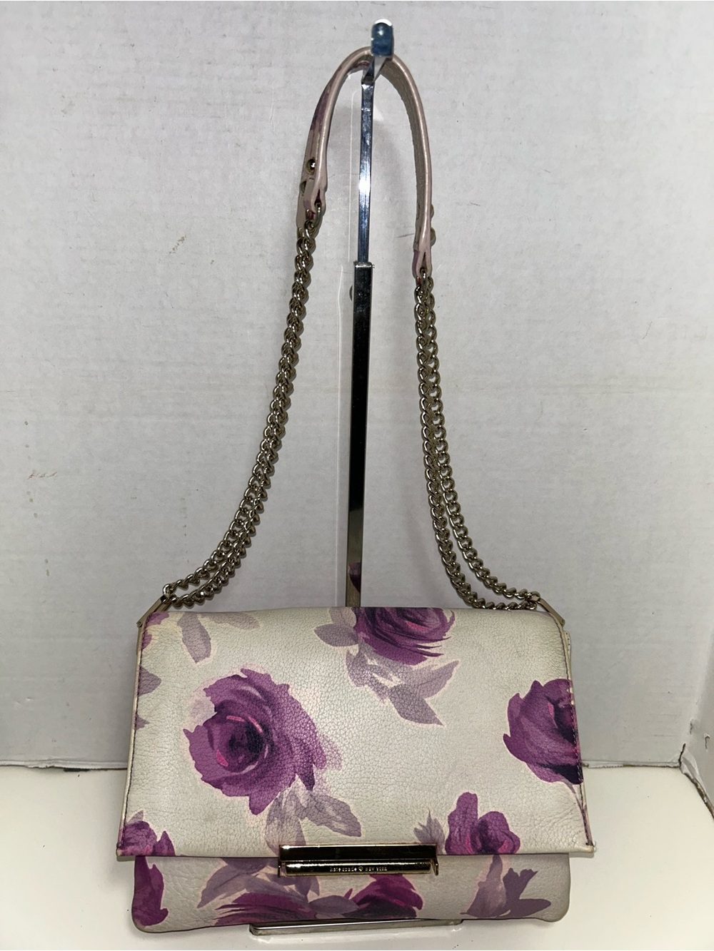 Kate Spade Emerson Place Roses Lenia Leather Chain Strap Shoulder Bag